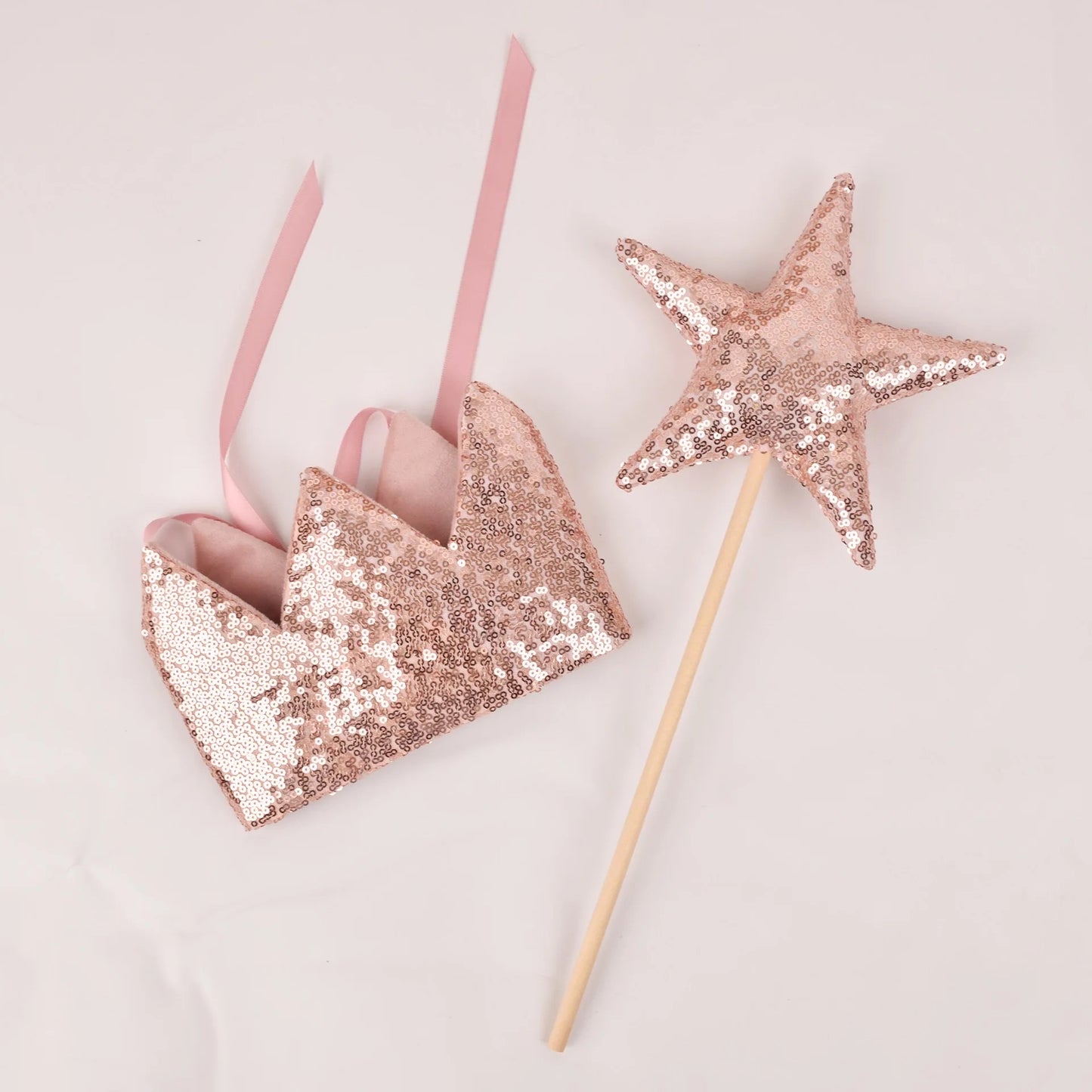 Sparkle crown and wand set - Rose Gold