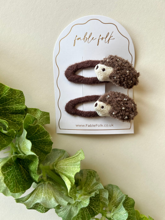Hedgehog Snap Clips (2pk)