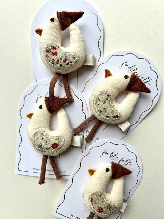 HandCrafted Hen Hair Clip